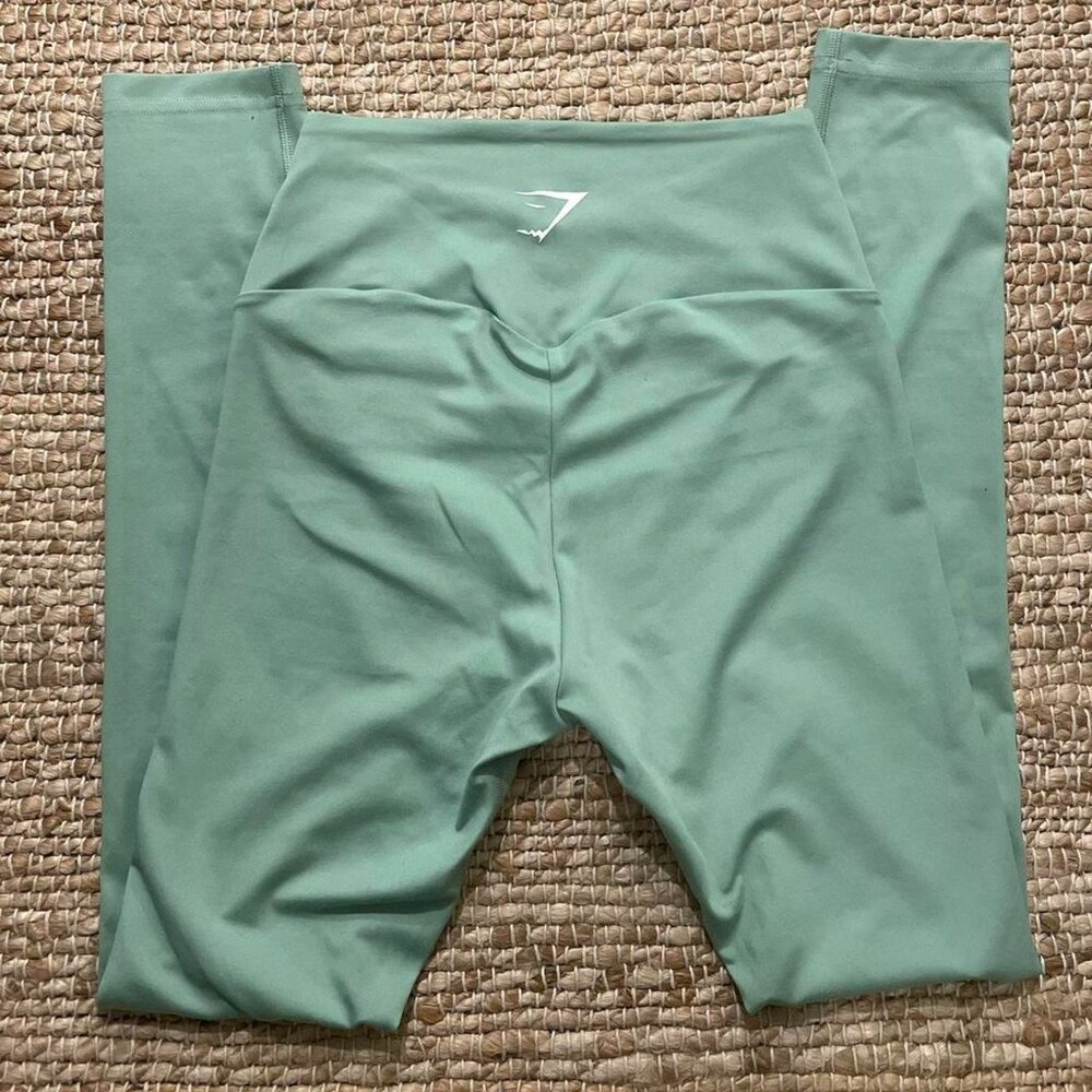 Gymshark Women's Green and Blue Leggings